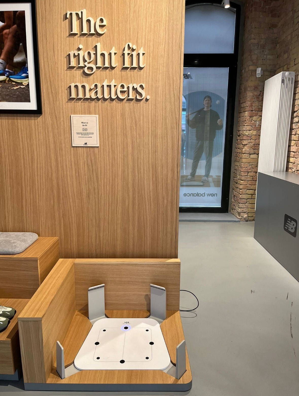 Volumental scanner in a New Balance store